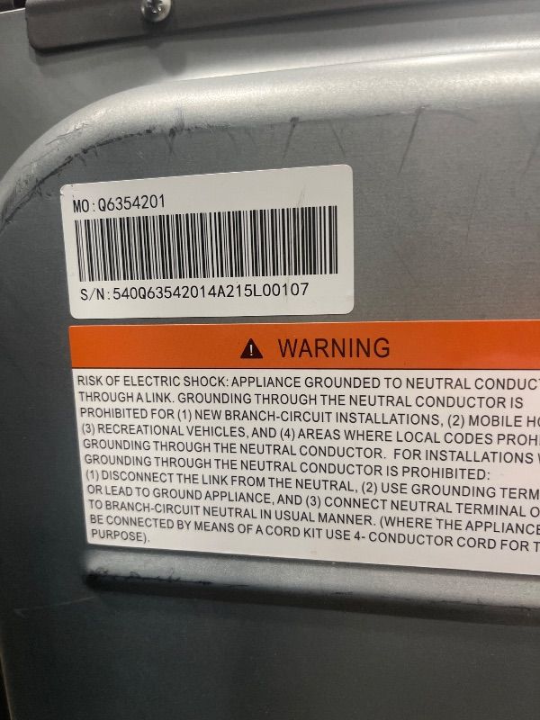 Photo 1 of (truck/trailer pick up only)
**missing power cord**
Kenmore 8.0 cu. ft. Front Load Electric Dryer with Wrinkle Guard & Accela Steam to Reduce Wrinkles, Static & Odors - Smart Sensor Drying - LED - ENERGY STAR Certified - Metallic Silver