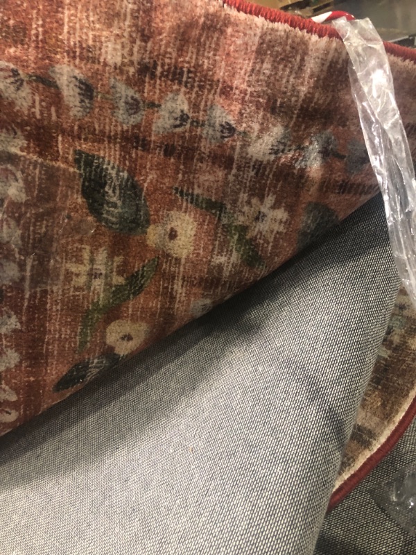 Photo 3 of Loloi Rifle Paper Co. Courtyard Collection COU-05 Terracotta 8'-6" x 11'-6" Area Rug feat. CloudPile