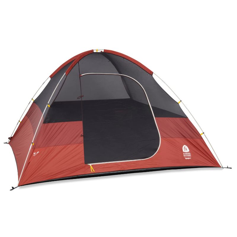 Photo 1 of ***STOCK PHOTO FOR REFERENCE ONLY, BROWN 4 PERSON TENT*** Sierra Designs Alpenglow 6 Person Tent for Camping Constructed with Twilight Tech to Block 98% of Sun Rays – Easy Setup – Large Interior – Great for Family Camping…