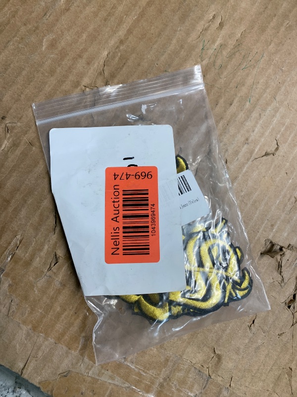 Photo 1 of ***MISSING PARTS***
26 PCS Gothic Iron On Letters for Clothing, A-Z 26 Varsity Letter Patches, Goth Iron On Patches for Clothing, Applique Funny Embroidered Patch for Clothes Bags Hats T-Shirts Jeans (Yellow)