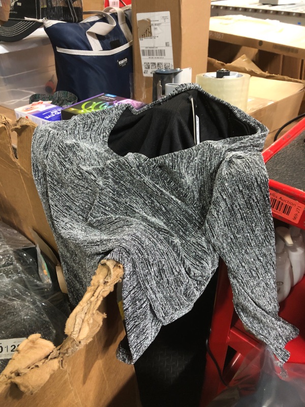 Photo 1 of ***STOCK PHOTO FOR REFERENCE ONLY***
VALOLIA Black Sparkly Top: Womens Holiday Tops Dressy - Dressy Blouses for Women - Disco Top Black XL