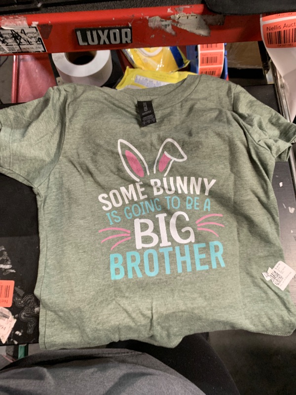 Photo 1 of  ** ITS GREEN**Some Bunny Is Going To Be A Big Brother Shirt Easter For Boy T-Shirt