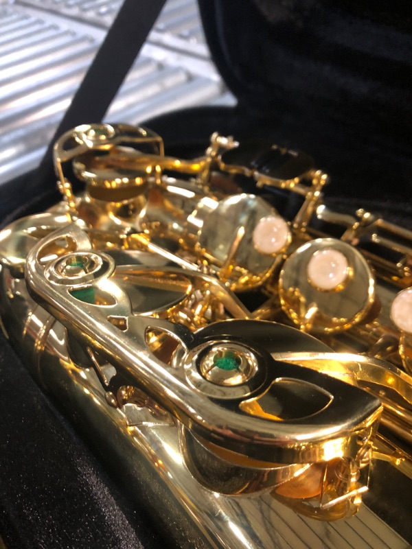 Photo 1 of (USED/FAIR) (UNABLE TO TEST FUNCTIONALITY) Jean Paul AS-400 Alto Saxophone - Golden Brass Lacquered