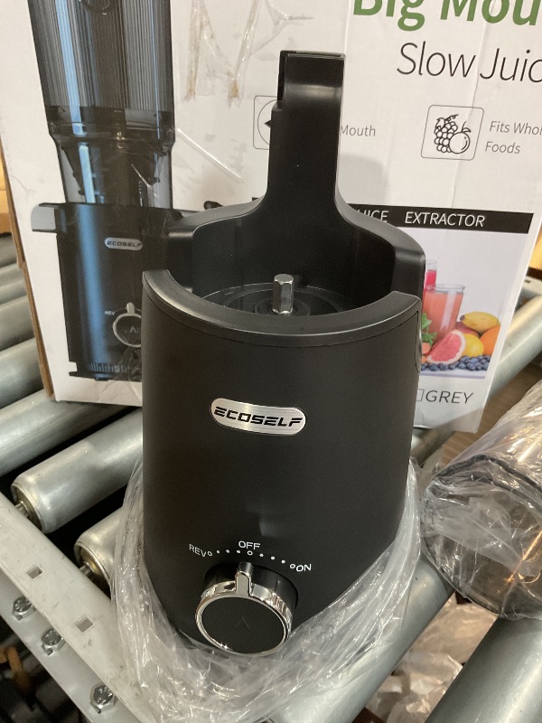 Photo 1 of (Incomplete) Juicer Machines, ECOSELF 4.35" Large Feed Chute for Family Needs, Professional Cold Press Juicer For Whole Fruits & Vegetables