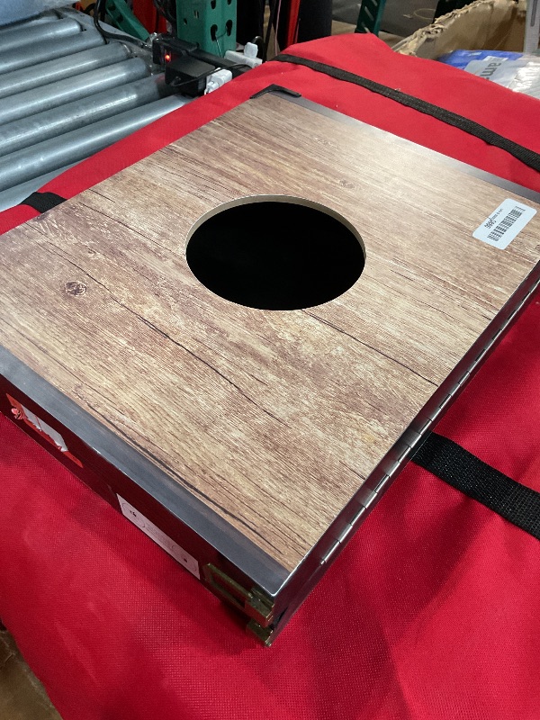 Photo 1 of (Incomplete) (see images) ROPODA Portable Cornhole Board Set, 24 x 16 in Corn Hole Games for Adults with 8 Bean Bags, Lightweight Aluminum 
