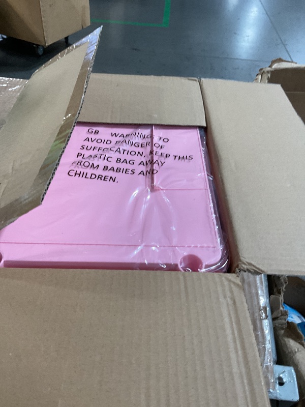 Photo 1 of ***(MISSING PARTS)***
EaseSky 4 Tier Rolling Utility Cart with Drawer, Utility Storage Organizer with Plastic Shelf & Lockable Wheels Multifunctional Storage Cart for Kitchen, Bathroom, Office, Living Room, Pink