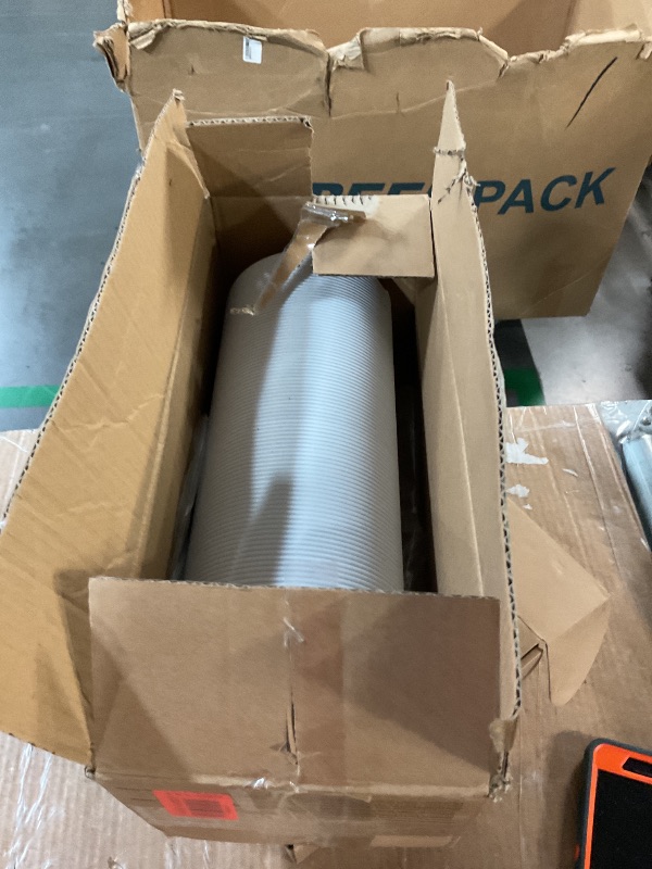 Photo 1 of HOXHA Portable Air Conditioner Hose with Coupler 5.9 Inch Anti-Clockwise Thread AC Exhaust Vent Duct Hose Universal AC Tube Hose Kit Parts Accessories, 59" Length, Hose/Coupler