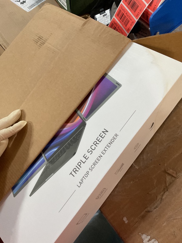 Photo 1 of Laptop Screen Extender, 15.6" FHD 1080P Triple Portable Monitor Ultra-Slim Laptop Monitor Extender for 13"-17.3" Laptop with Speakers, HDMI/USB-C Plug-Play Extended Screen for MacOS Windows Android