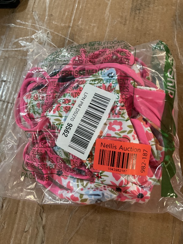 Photo 1 of ZAFUL Women's Triangle Bikini Floral String Bikini Set Two Piece Swimsuit Bathing Suits (2-Coral Pink, M)