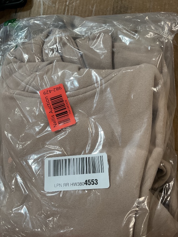 Photo 1 of (LARGE) (BAGGED) Trendy Queen Womens Oversized Hoodies Fleece Sweatshirts Sweaters Spring Outfits 2025 Pullover Fall Winter Clothes Coffee Grey L