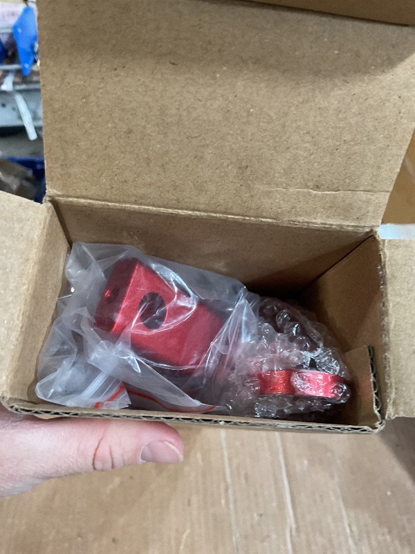 Photo 1 of RYANSTAR Throttle Cable Bracket 4150 4160 Series Throttle Brackets Billet Adjustable Aluminum Red