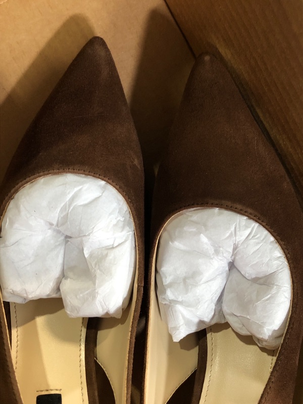 Photo 1 of (used)(minor damage) Nine West Women's Nataly Pump, Walnut 210, 7
