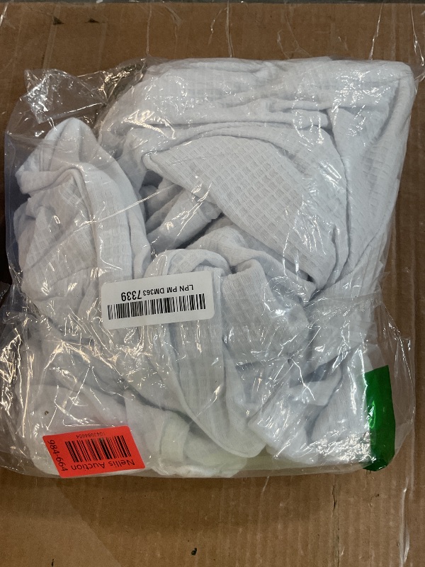 Photo 1 of Amazon Essentials Women's Lightweight Waffle Mid-Length Robe (Available in Plus Size), White, Medium