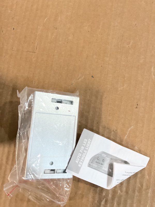 Photo 1 of DEEIRAO Home Keyhole Infrared PIR Wireless Auto Sensor Motion Detector LED Light lamp for Kitchen Hallway Stairway Silver