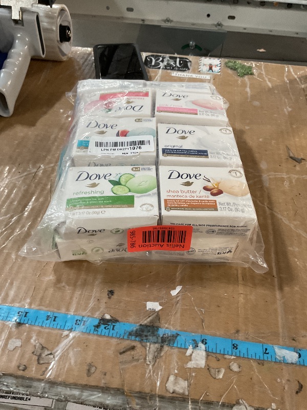 Photo 1 of Dove, Beauty Bar Soap Variety Pack of 14, Go Fresh, Shea Butter, Coconut Milk, White, Pampering, Restoring, Exfoliating - 90g (7 Scents, 2 of Each)