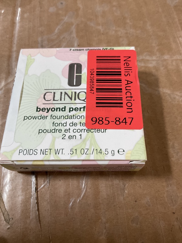 Photo 1 of Clinique Beyond Perfecting Powder Lightweight Full Coverage Foundation + Concealer For Dry Combination to Oily Skin Types, Cream Chamois, 0.51 Ounce