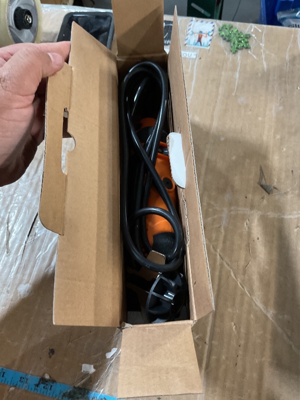 Photo 1 of Sharp Pebble Electric Chainsaw Sharpener Kit - Comes with Chain Saw Sharpener Tool, 4 File Size Sharpening Wheel Bits, Angle Attachment, Wrench & eBook.