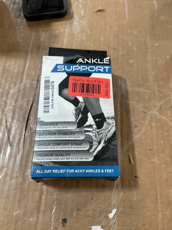 Photo 1 of ABIRAM Foot Sleeve (Pair) with Compression Wrap, Ankle Brace For Arch, Ankle Support, Football, Basketball, Volleyball, Running, For Sprained Foot, Tendonitis, Plantar Fasciitis
