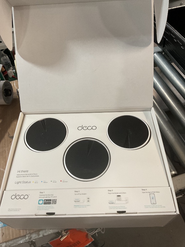 Photo 1 of TP-Link Deco AX3000 WiFi 6 Mesh System(Deco X55) - Covers up to 6500 Sq.Ft. , Replaces Wireless Router and Extender, 3 Gigabit ports per unit, supports Ethernet Backhaul (3-pack)