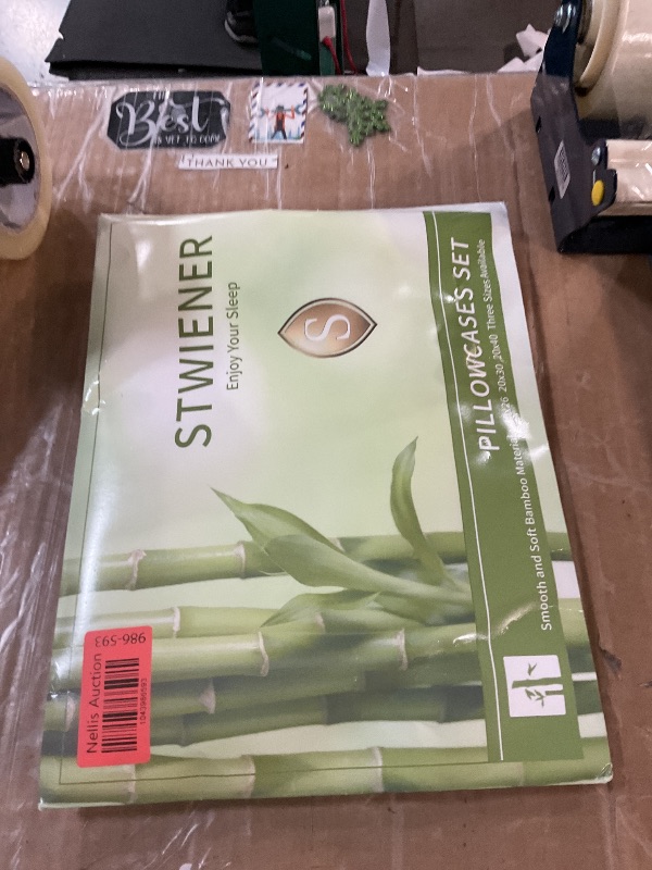 Photo 1 of 100% Viscose Made from Bamboo Breathable Pillowcases King Size Set of 2-Pack for Hot Sleepers and Night Sweats- Softness and Cooling Pillow Cases-Envelope Closure ?White -20 x 40 Inches?