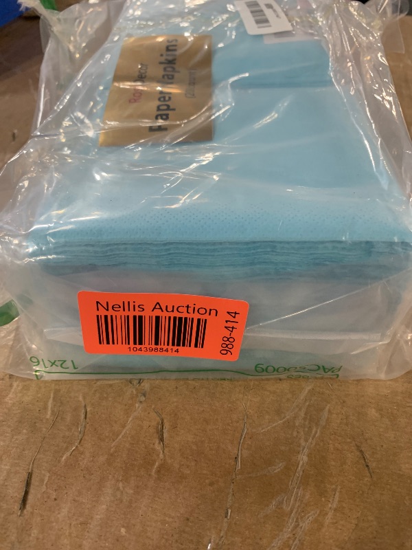 Photo 1 of 2 Ply 200 count Light Blue Napkins Disposable RosyDecor Baby Blue Napkins Baby Shower Boy Napkins Sky Blue Cocktail Napkins For Party and Events (200, light_blue)