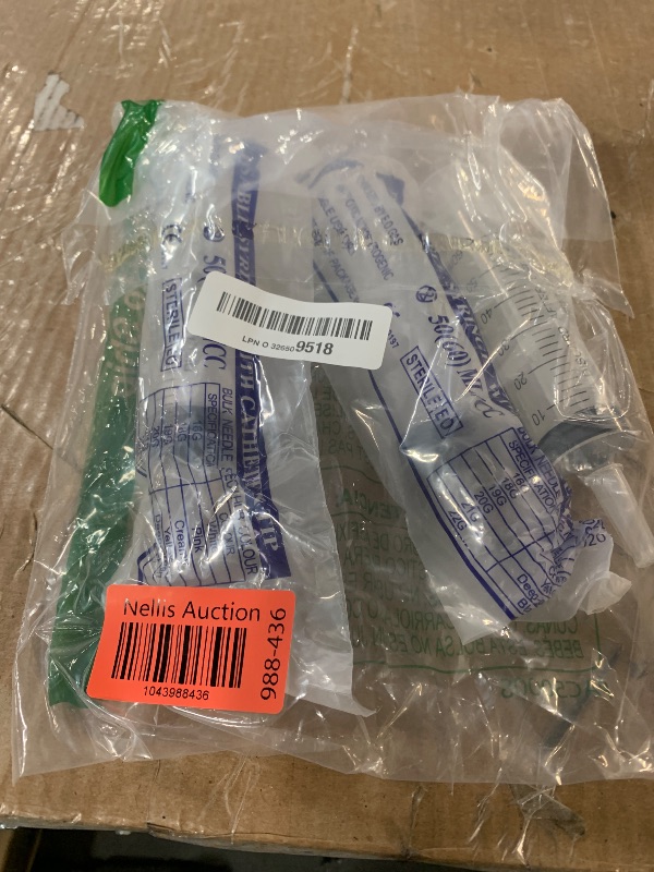 Photo 1 of 60ml Syringe for Liquid, Oral, Scientific Labs, Measurement, Dispensing, Catheter Tip with Cap- 3 Pack 60ml Syringes