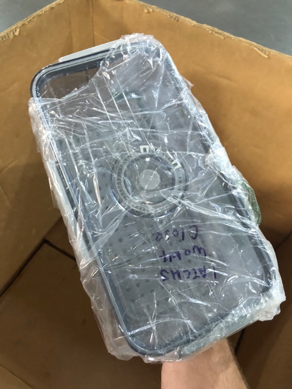 Photo 1 of (BAGGED) (USED/FAIR) Gifhomfix Bread Box Bread Boxes for Kitchen Counter Airtight, Time Recording Bread Storage Container with Lid, Bread Keeper for Homemade Bread, Toast, Bagel, Donut and Cookies, Grey