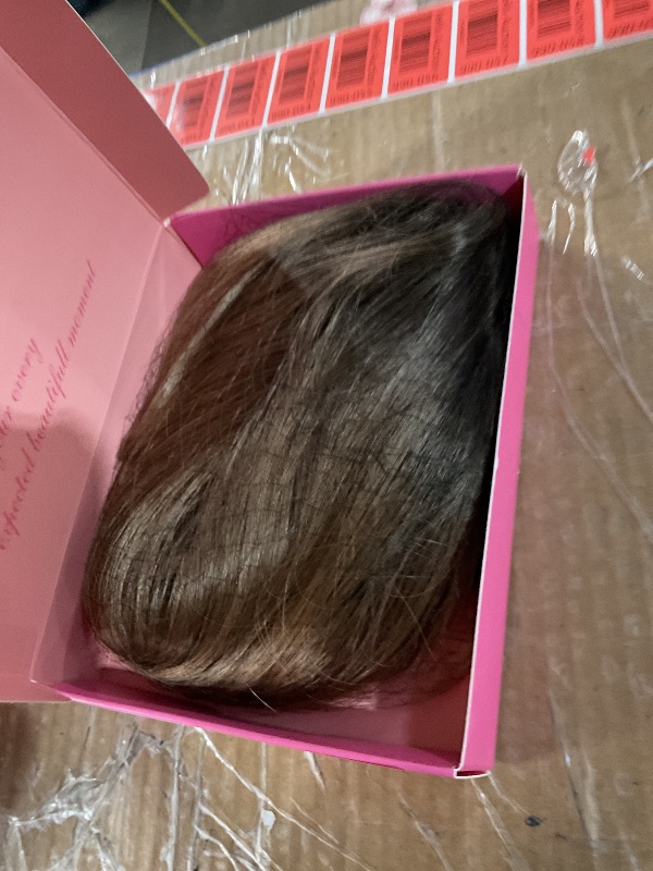 Photo 1 of Fine Plus 12 Inch Layered Synthetic Hair Toppers for Women with Thinning Hair - Ombre Brown