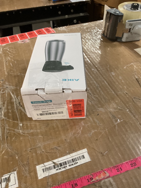 Photo 1 of AIKE Magnetic Charging Waterproof Automatic Soap Dispenser for Liquid Soap Anti-Fingerprint Black Coating 14fl.oz. Model AK1337