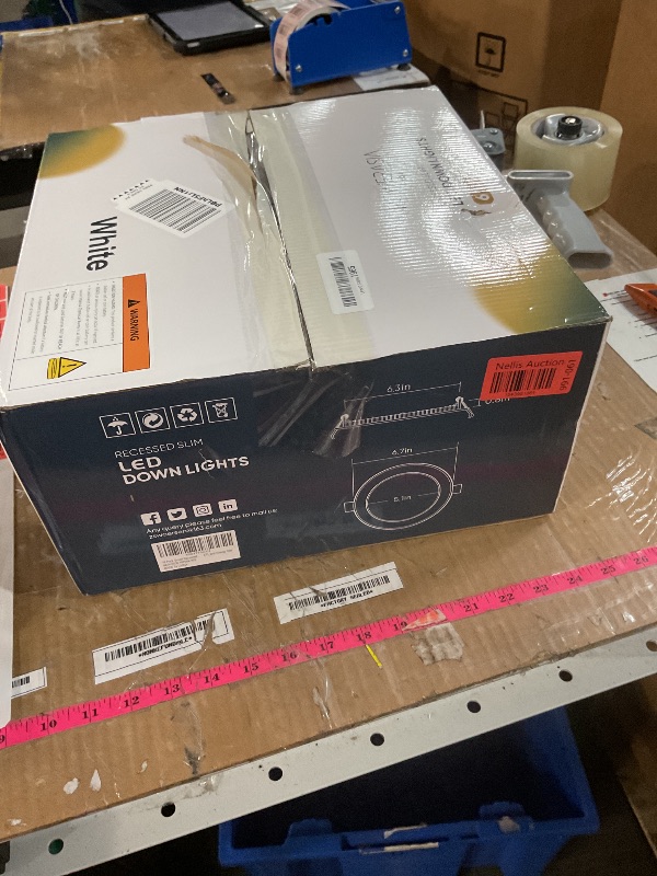 Photo 1 of 16 Pack Smart Recessed Lighting 6 Inch, Ultra-Thin LED Recessed Lighting 12W 1200LM Smart Downlight with Junction Box, Compatible with Alexa/Google Assistant, Hub Included - ETL and Energy Star