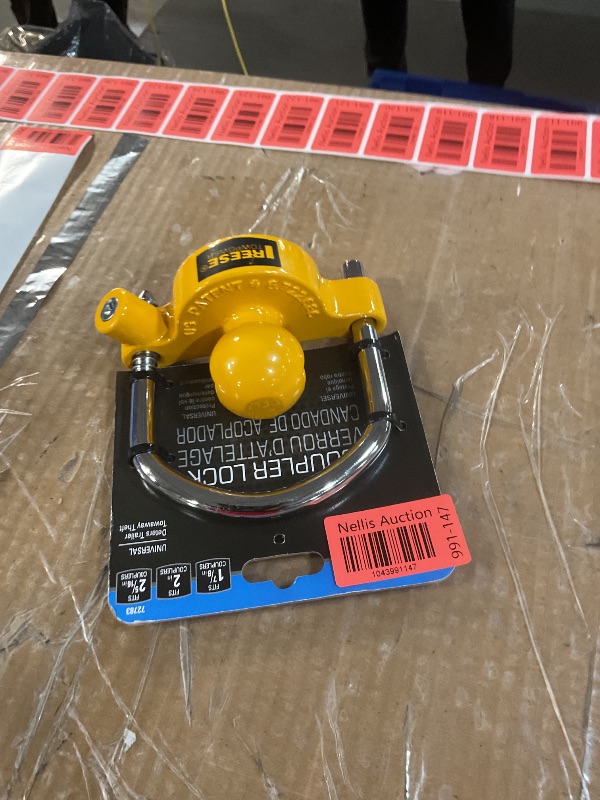 Photo 1 of *MISSING KEYS* Reese Towpower 72783 Trailer Coupler Lock, Adjustable with 6 locking positions and fits 1-7/8-inch, 2-inch, and 2-5/16-inch couplers.