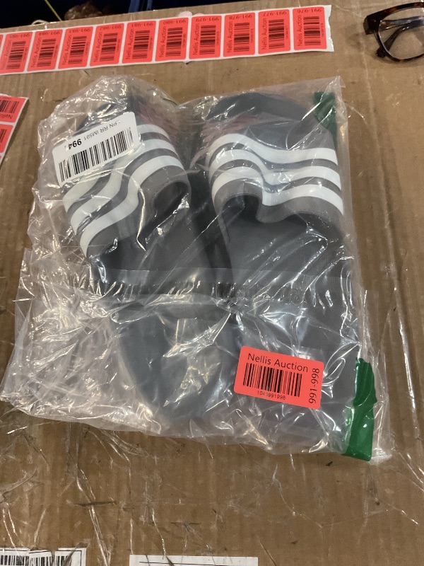 Photo 1 of adidas unisex-adult Shower Slide Grey/White/Grey 12
