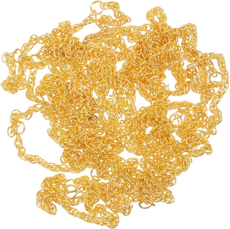 Photo 1 of  Mini Dolls Necklace Chains Elegant Golden Chains for Doll Dress Up Doll Accessories for Creative Play and Decoration