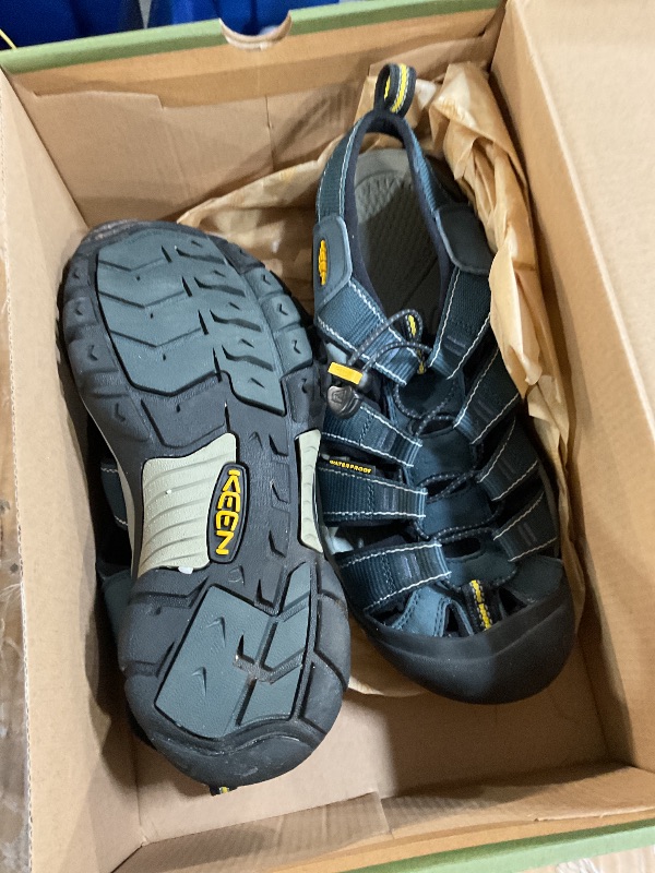 Photo 1 of KEEN Men's Newport H2 Closed Toe Water Sandals, Navy/Medium Grey, 10.5