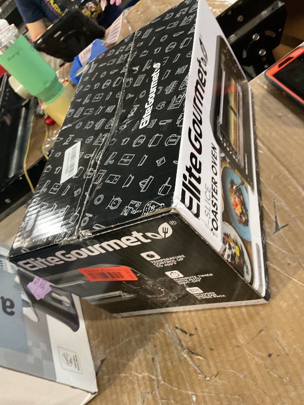 Photo 1 of Elite Gourmet ETO236 Personal Compact 2 Slice Countertop Toaster Oven with 15 Minute Timer & Adjustable Temperature, Bake, Broil, & Toast, Black