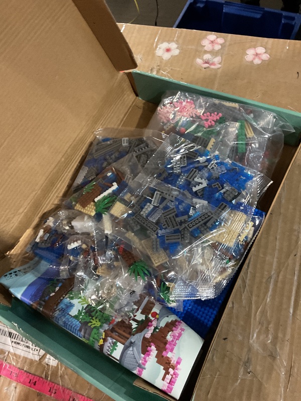 Photo 1 of (PARTIAL SET) (USED/FAIR) CAXIMSY Cherry Blossom Bonsai Tree House Building Block Sets 3320PCS Chinese Architecture of Peach Blossom Micro Mini Building Set Toy Gift for Kids Adults