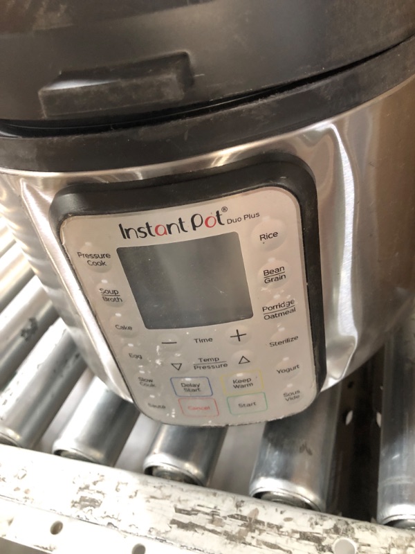 Photo 1 of *DENT* Instant Pot Duo Plus 9-in-1 Multicooker, Pressure Cooker, Slow Cook, Rice Maker, Steamer, Sauté, Yogurt, Warmer & Sterilizer, Includes App With Over 800 Recipes, Stainless Steel, 6 Quarts