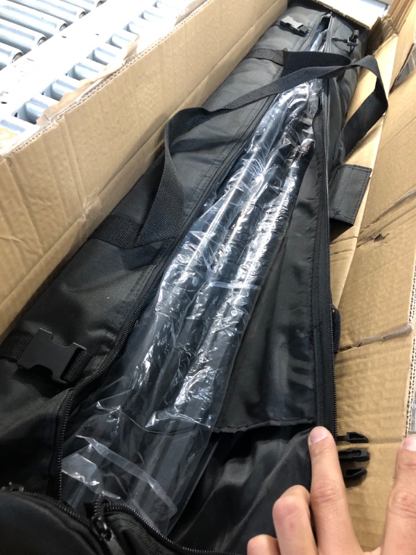 Photo 1 of (used)(missing a few pieces) SLOW DOLPHIN Photo Video Studio 12ft (W) x 10ft (H) Heavy Duty Adjustable Photography Backdrop Stand Background Support System Kit with Carry Bag