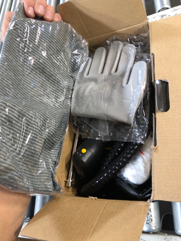 Photo 1 of (item leaks)(sold for parts)(repair) Steam Cleaner, 3-Level Adjustable Handle, 15s Heat-Up, 1.69 Quarts Tank, Portable Steamer for Cleaning with 11 pcs Accessories