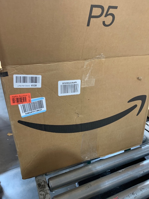 Photo 1 of (Used) Amazon Basics 16" Pedestal Fan with Remote, Floor Fan, Standing Fan for Bedroom, Living Room, Office, with 3 Speeds, 3 Modes, Timer