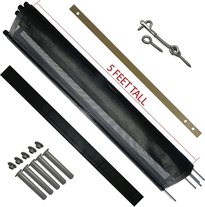 Photo 1 of ***PARTS ONLY***Life Saver Pool Fence VF110P-5 DIY Pool Fence Section, Black
