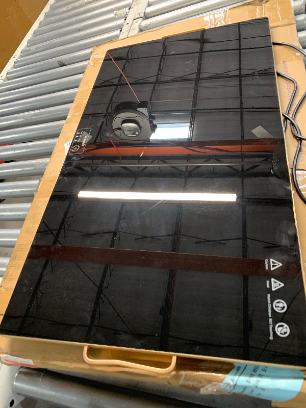 Photo 1 of ***(USED/ MINOR DAMAGE/ SEE NOTES)***Electric Warming Tray?XXL 32”x18”??Food Warmer with Thermostat and Full Surface Heating?Food Warming Mat with 2 Temperature Modes for Parties Buffet?Gatherings?Gold Edge Handles Warming Mat for Food