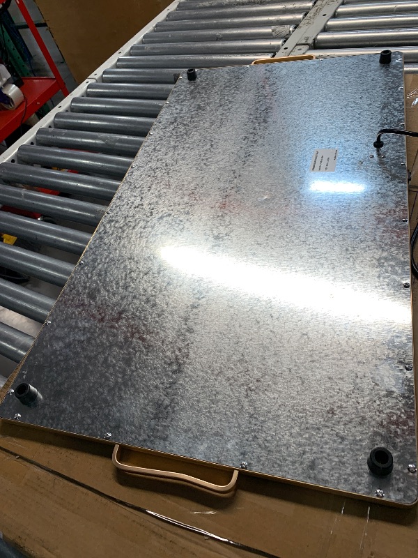 Photo 1 of ***(USED/ MINOR DAMAGE/ SEE NOTES)***Electric Warming Tray?XXL 32”x18”??Food Warmer with Thermostat and Full Surface Heating?Food Warming Mat with 2 Temperature Modes for Parties Buffet?Gatherings?Gold Edge Handles Warming Mat for Food