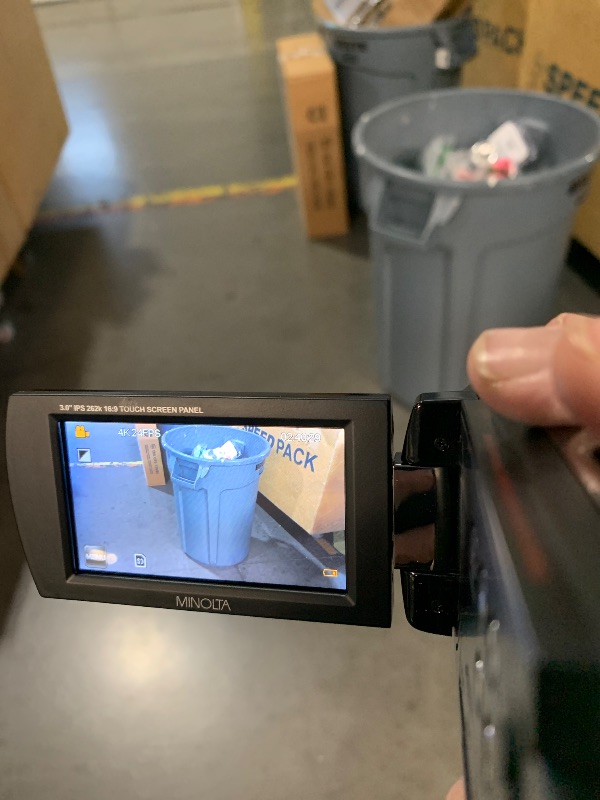 Photo 1 of ***(MISSING CHARGER)***Minolta MN4K25NV 4K Ultra HD 30 MP Night Vision Camcorder (Black)