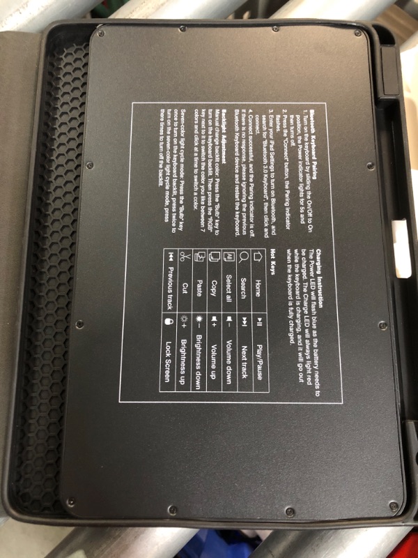 Photo 1 of (no charging cord) Harvopu Compatible for iPad Air 11-inch/ 10.9" Air 5th 4th Generation Case with Keyboard - Backlit Detachable, Folio Cover 