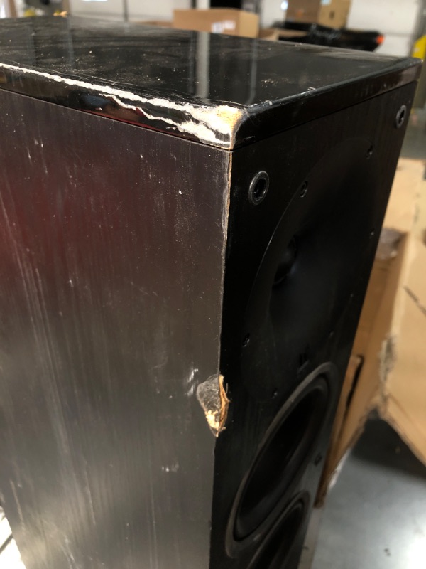 Photo 1 of * nonrefundable! *extremely damaged!* PARTS ONLY!* see pictures*  Monolith T5 Floorstanding Tower Speaker - Black (Each) Powerful Woofers, Punchy Bass, High Performance Audio, for Home Theater System - Audition Series