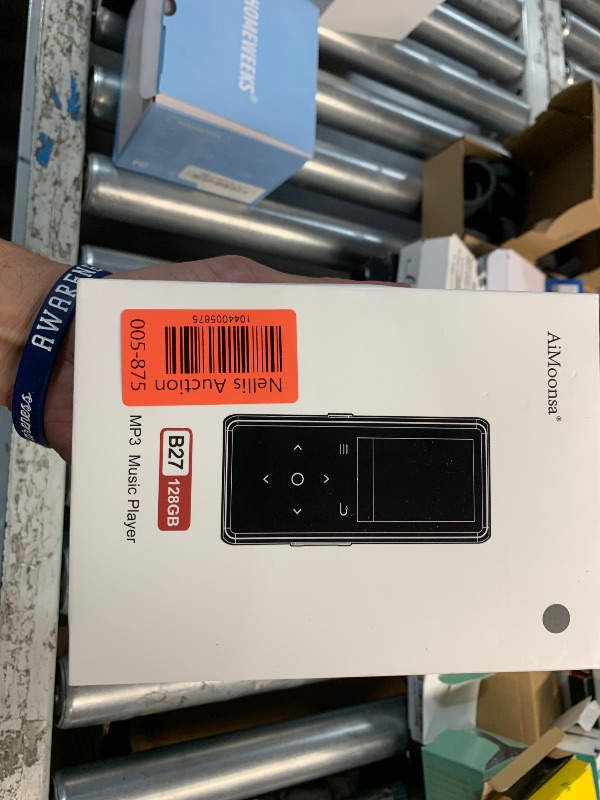 Photo 1 of (WONT POWER ON) 128GB MP3 Player with Bluetooth 5.2, AiMoonsa Music Player with Built-in HD Speaker, FM Radio, Voice Recorder, HiFi Sound, E-Book Function, Earphones Included (Black 128G)