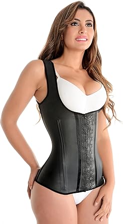Photo 1 of Fiorella Shapewear Latex Vest Waist Trainer Cincher Steel Boned Chaleco Fajas Colombianas Reductoras 202B2 32-SMALL
