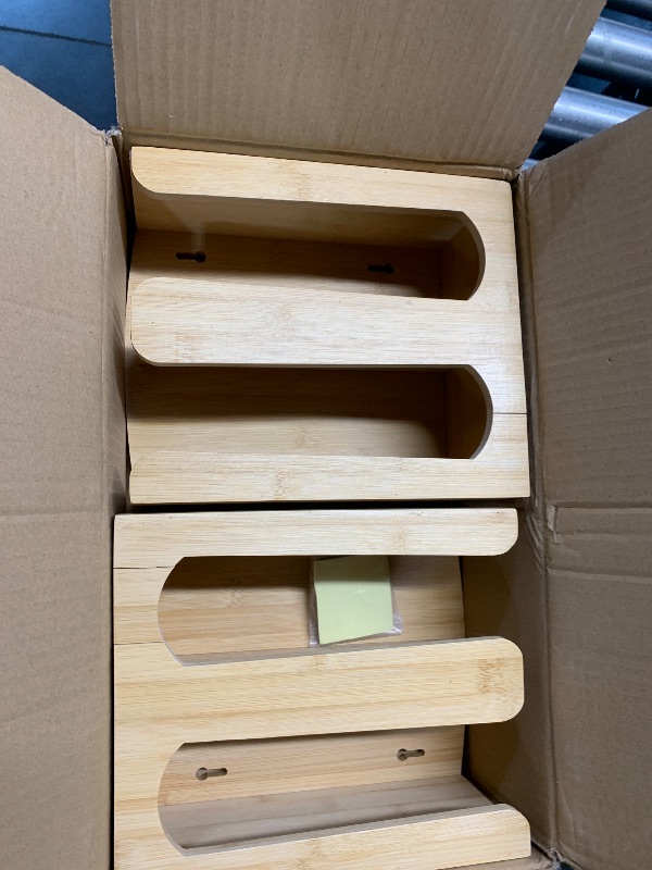 Photo 1 of BROKEN NEEDS WOOD GLUE*****
Suwimut 2 Pack Bamboo Coffee Cup and Lid Storage Organizer Holder, 2 Compartments Disposable Paper Cup Dispenser, Cups and Lids Organizer for Kitchen Countertop Coffee Bar