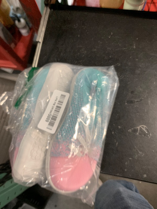 Photo 1 of (31  KIDS) (BAGGED) LeIsfIt Toddler Shoes Girls Boys Wide Shoes Kids Zero Drop Minimalist Sneakers Barefoot Slip on Tennis Sneakers Green Pink 12.5 Little Kid